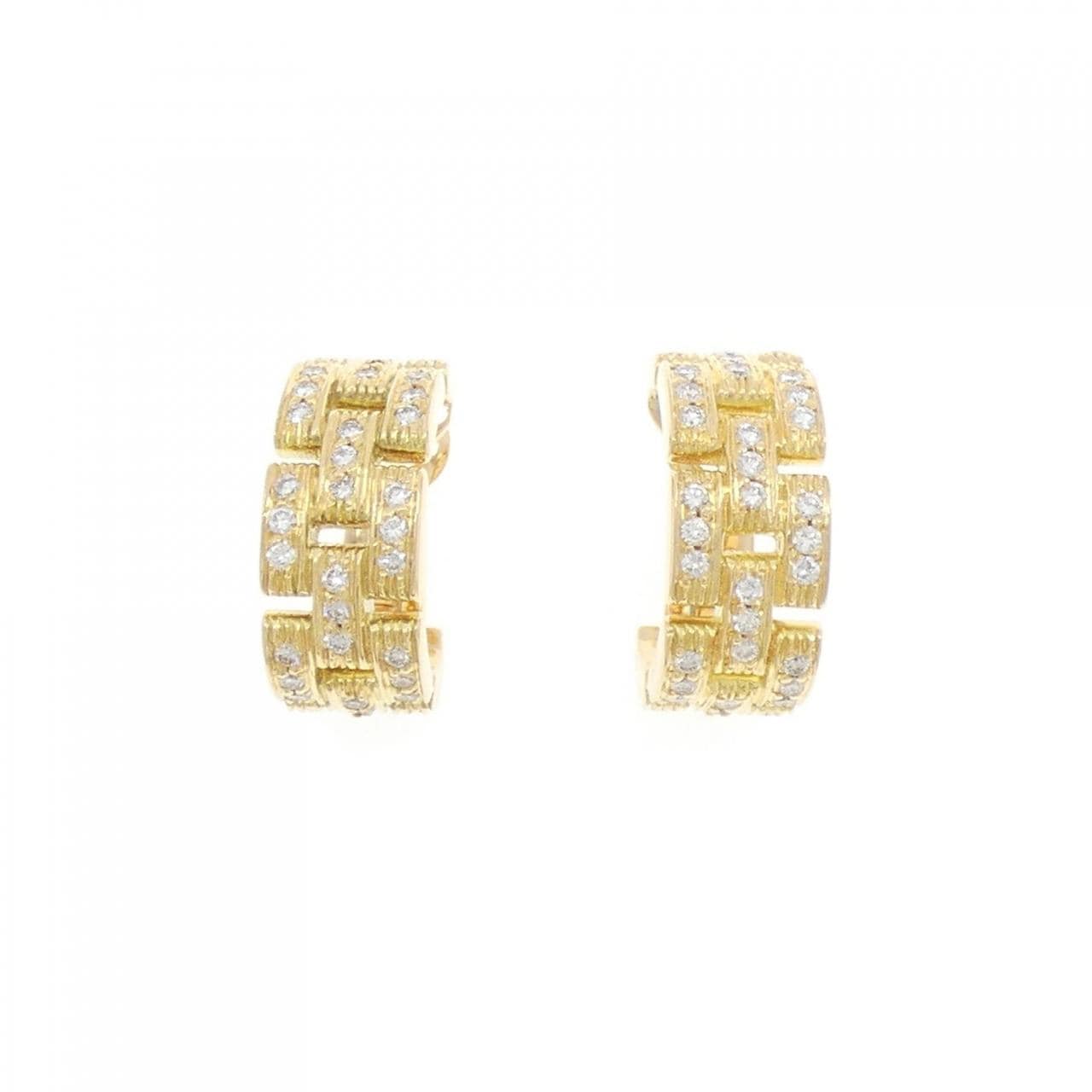 Cartier Maillon Panthère full diamond earrings