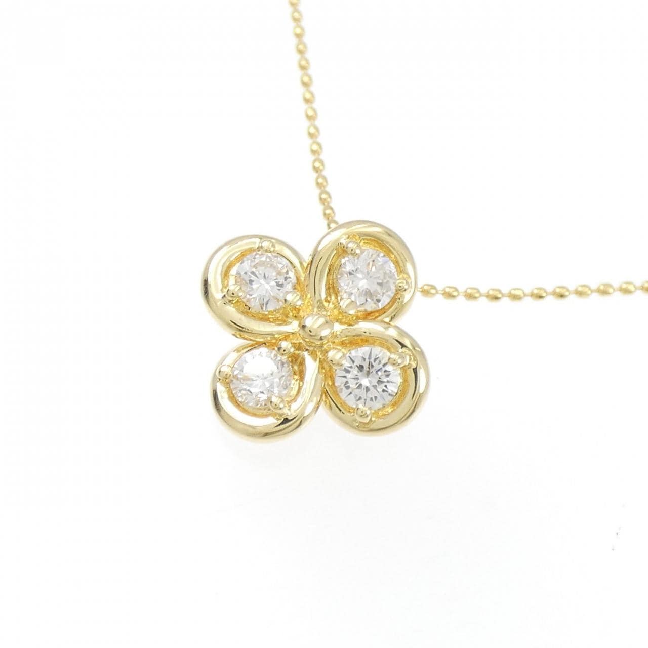 Diamond Flower Diamond Necklace 0.50CT
