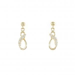 K18YG ダイヤモンド ピアス 0.10CT