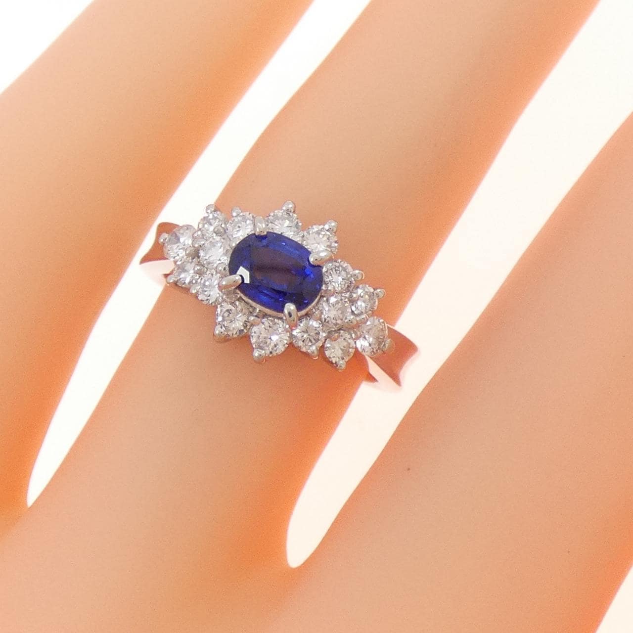 PT サファイヤ リング 0.67CT