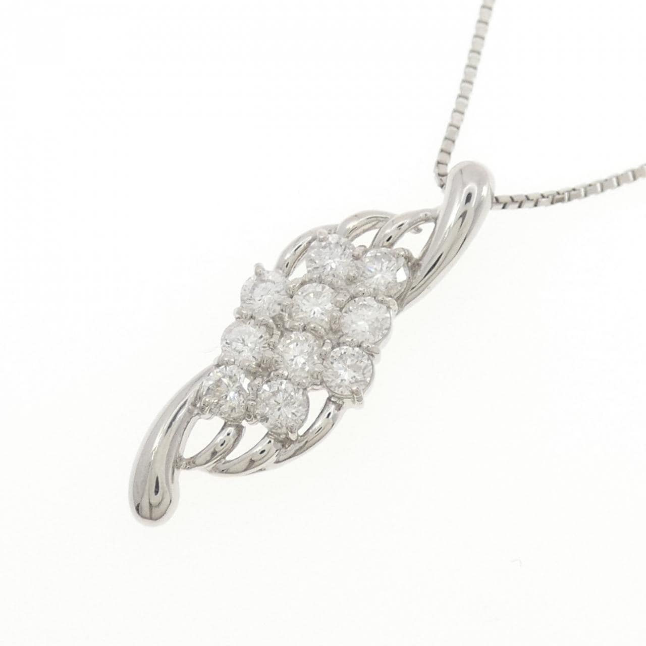 PT900/PT850 ダイヤモンド ネックレス 1.00CT