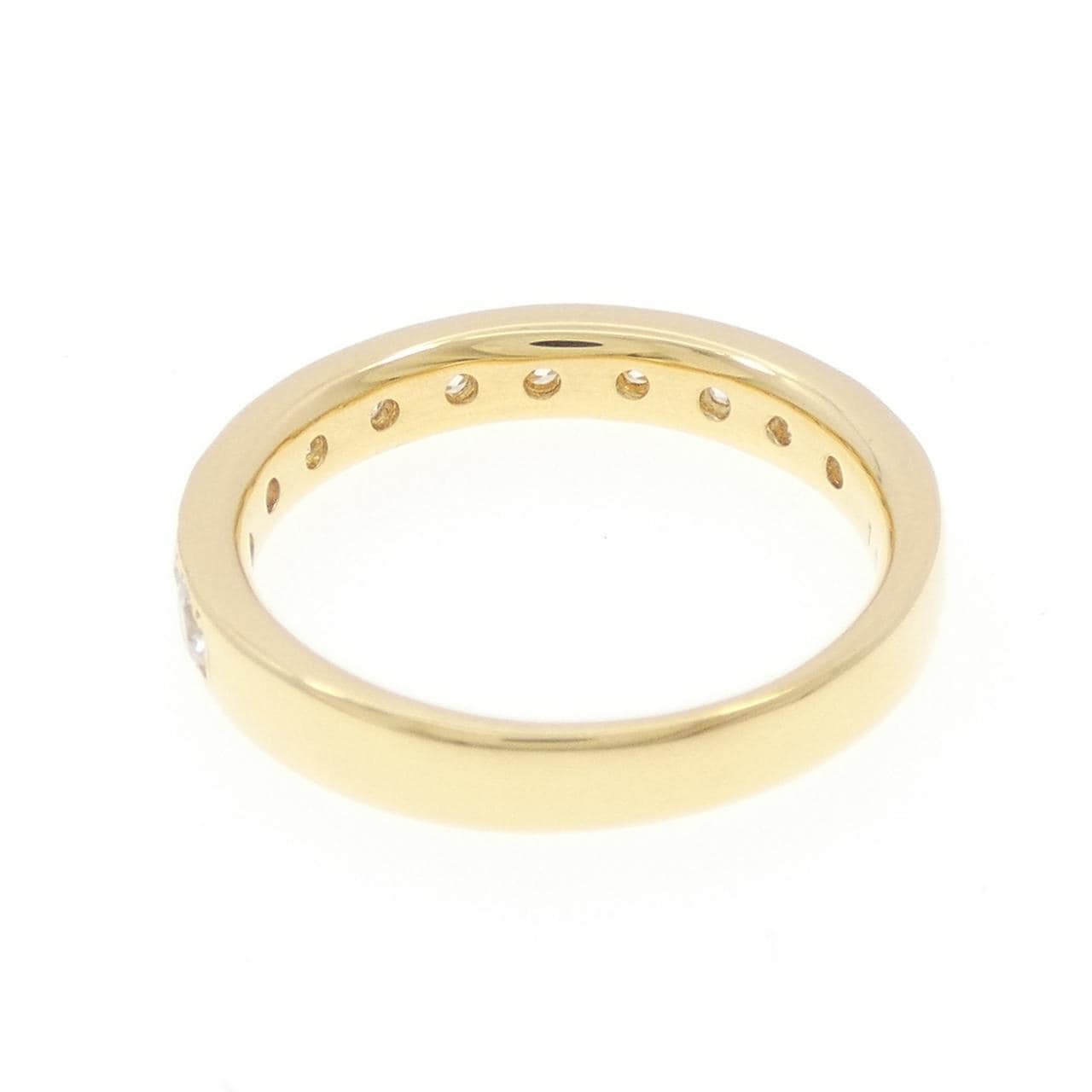 K18YG ハーフエタニティ ダイヤモンド リング 1.00CT