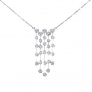 K18WG ダイヤモンド ネックレス 1.64CT