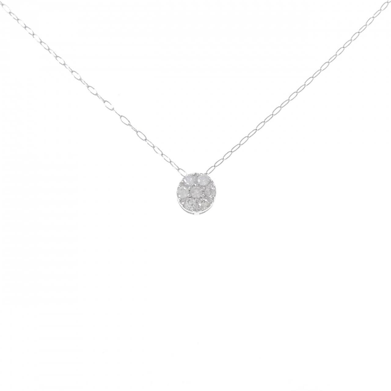 K10WG ダイヤモンド ネックレス 0.10CT