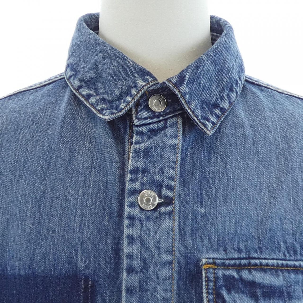 ディオール DIOR LILY OF THE VALLEY OVERSHIRT 493D493AY552 デニムジャケット