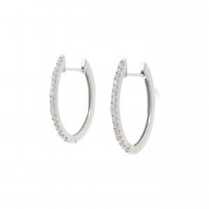 K18WG ダイヤモンド ピアス 0.32CT