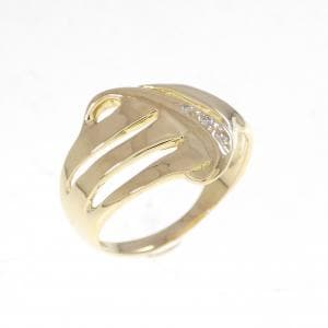 K18YG ダイヤモンド ピンキーリング