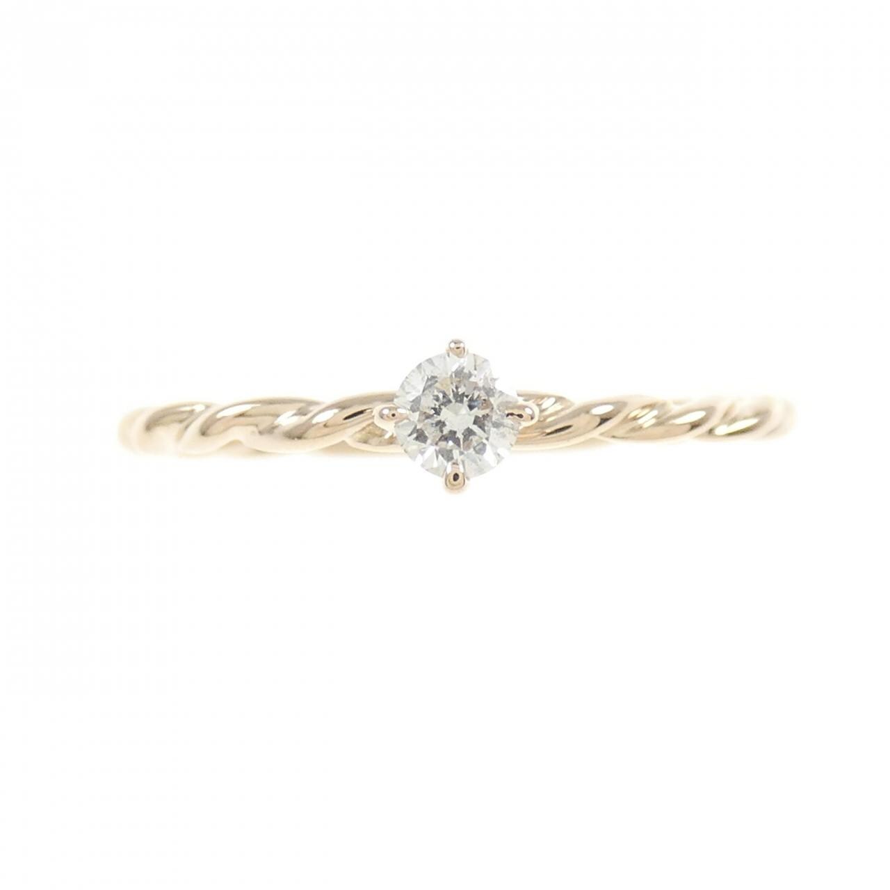 K18PG ダイヤモンド リング 0.09CT