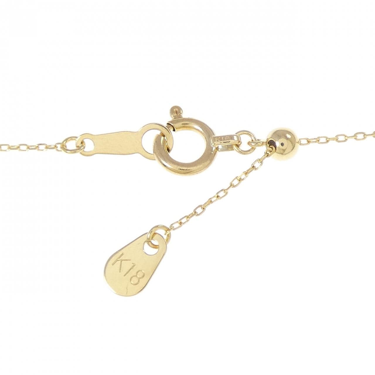 K18YG ダイヤモンド ネックレス 0.369CT
