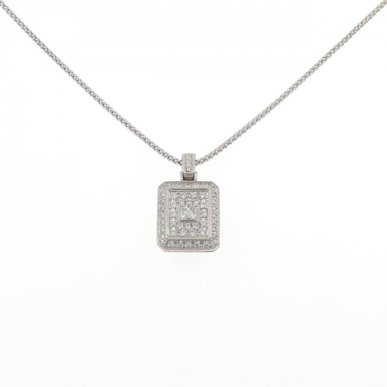 PT900/PT850 ピンクダイヤモンド ネックレス 0.32CT