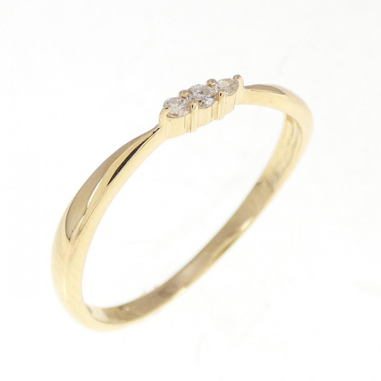 K18YG ダイヤモンド リング 0.03CT