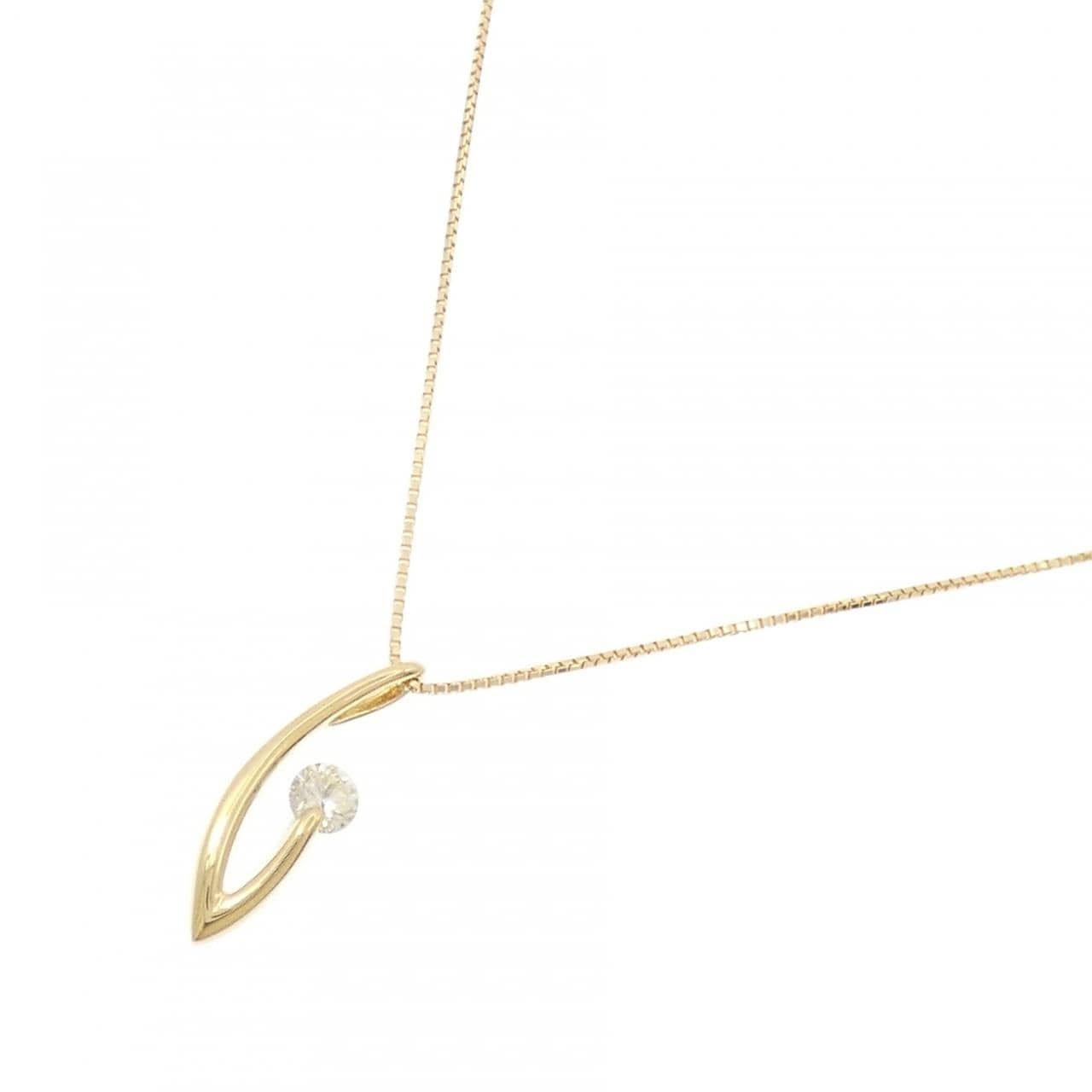 K18YG ダイヤモンド ネックレス 0.31CT