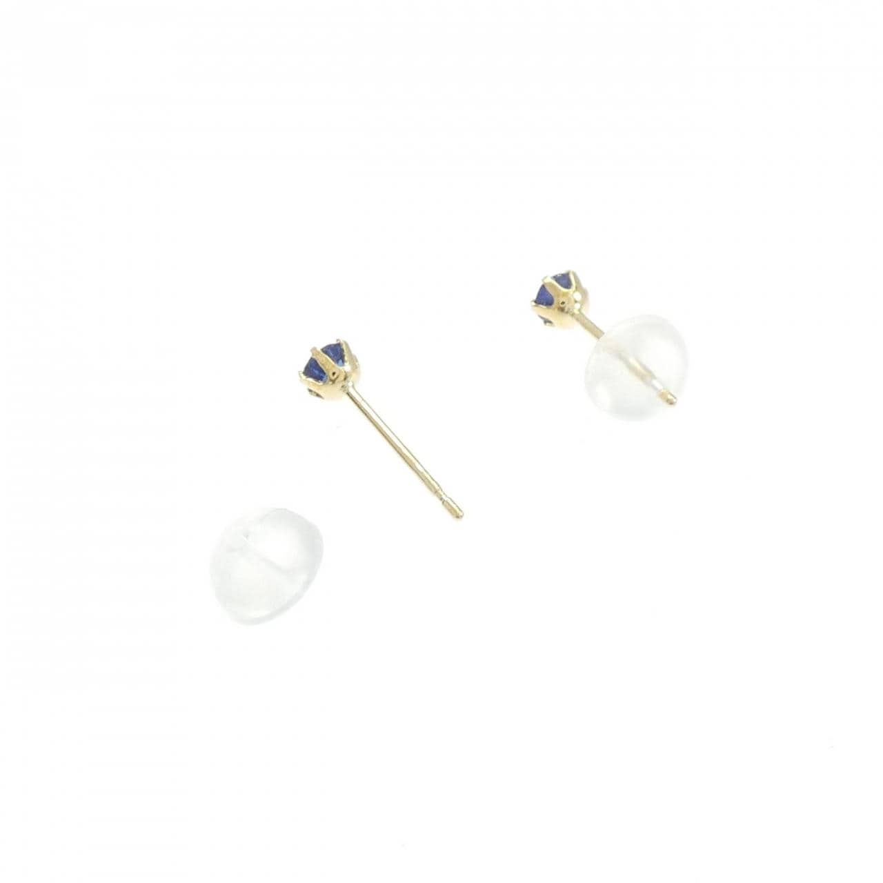 【新品】K18YG サファイヤ ピアス 0.20CT