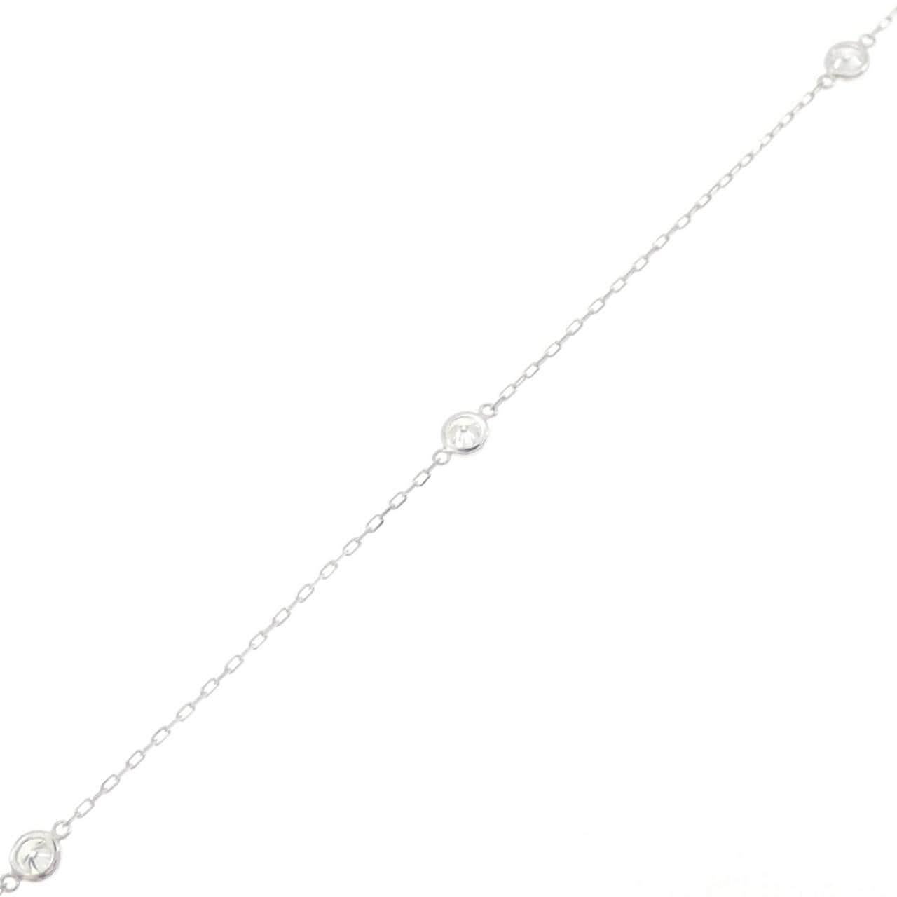 K18WG ダイヤモンド ブレスレット 0.25CT