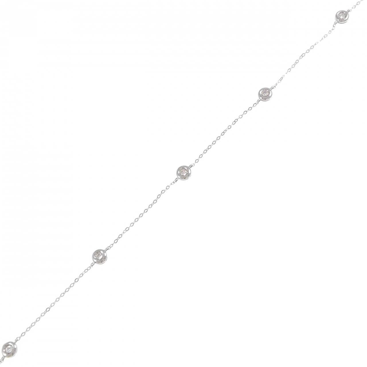 PT950/PT850 ダイヤモンド ブレスレット 0.10CT
