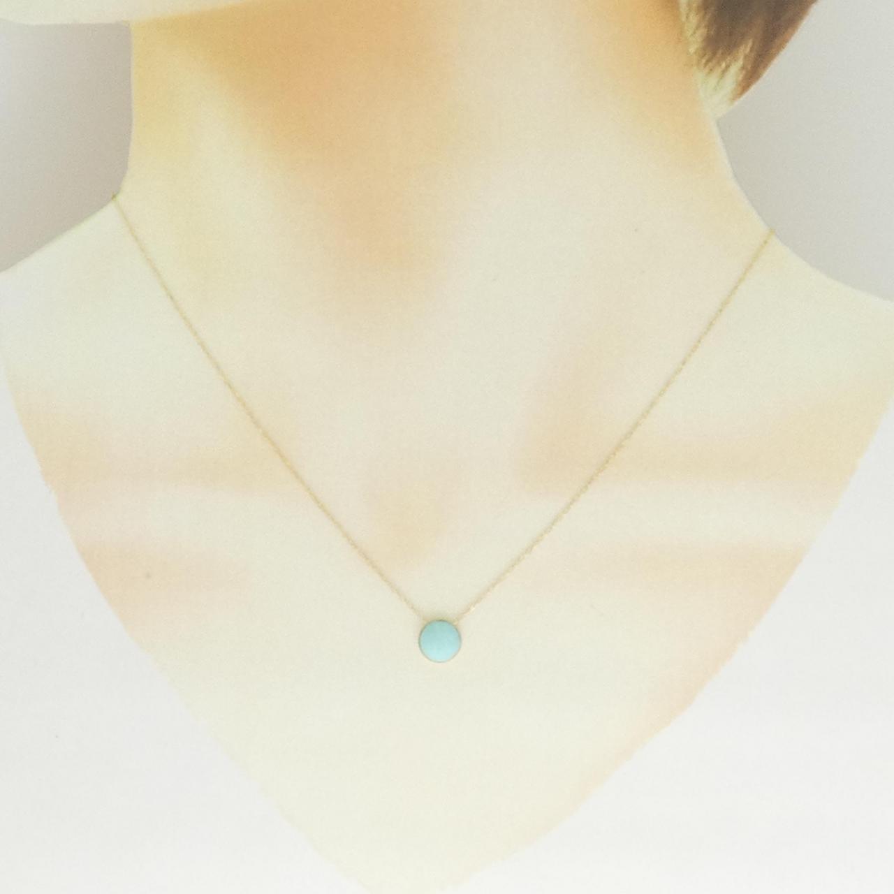 K18YG ターコイズ ネックレス