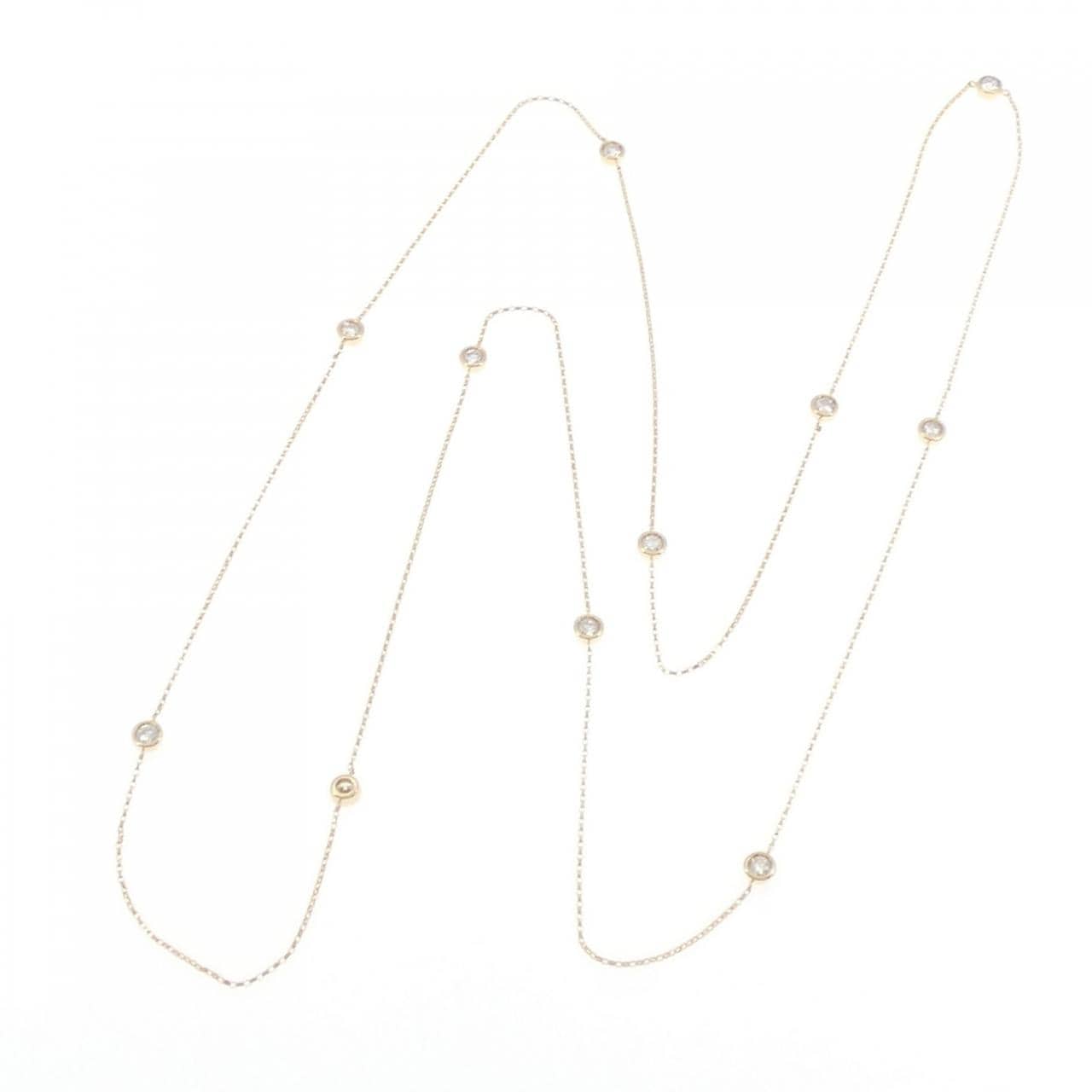 K18YG ダイヤモンド ネックレス 1.00CT