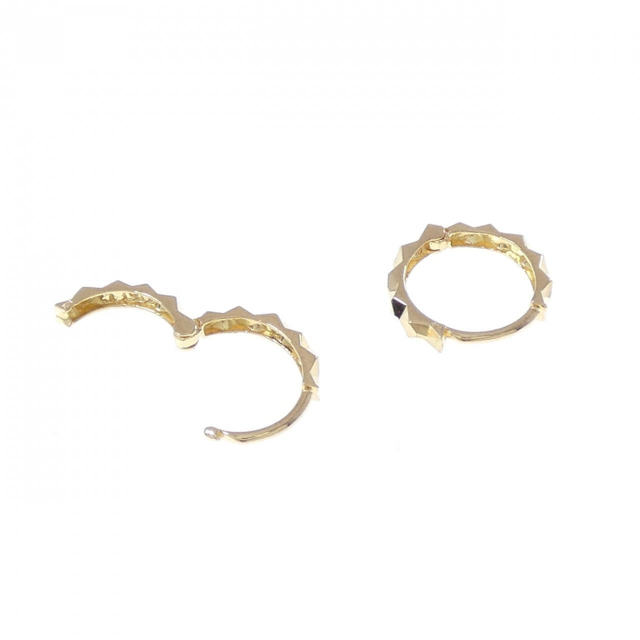 18KYG フープ ピアス