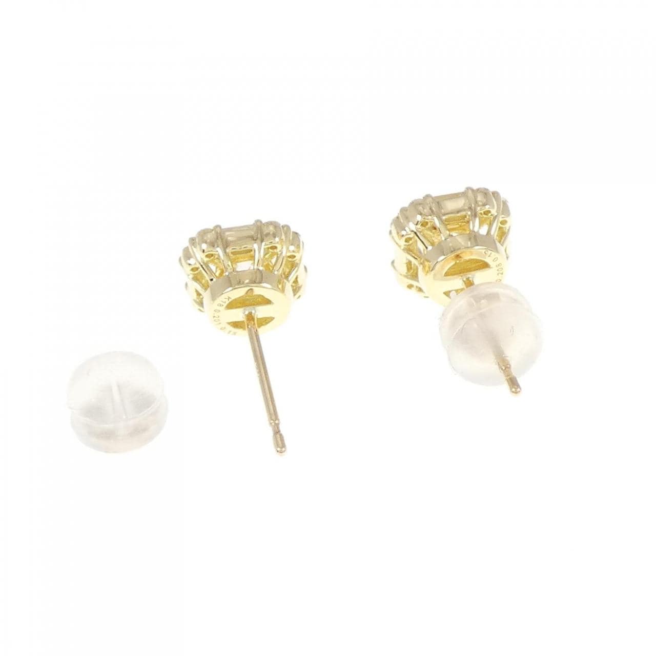 [BRAND NEW] K18YG Diamond earrings 0.208CT 0.201CT F SI2 VG