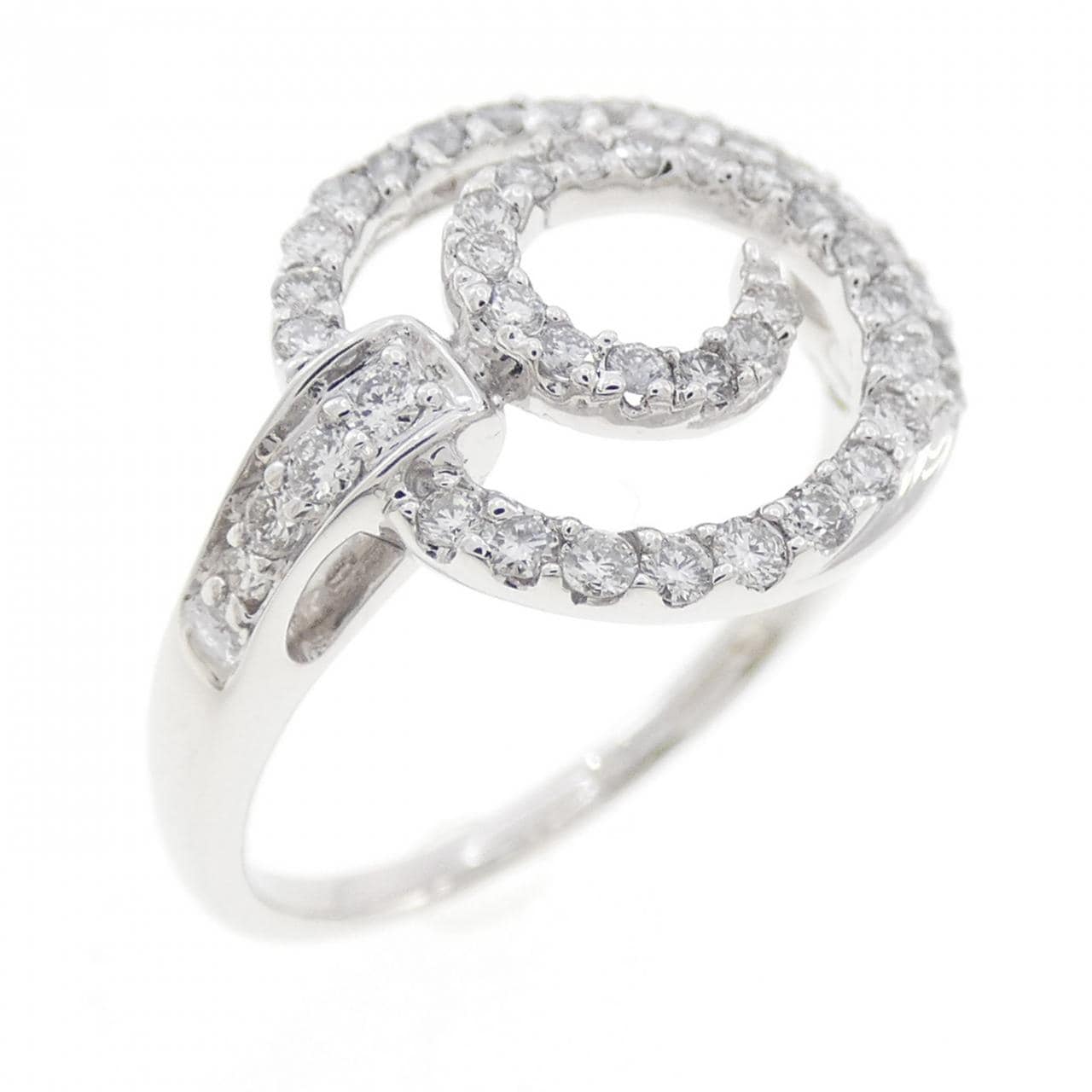 K18WG ダイヤモンド リング 0.52CT