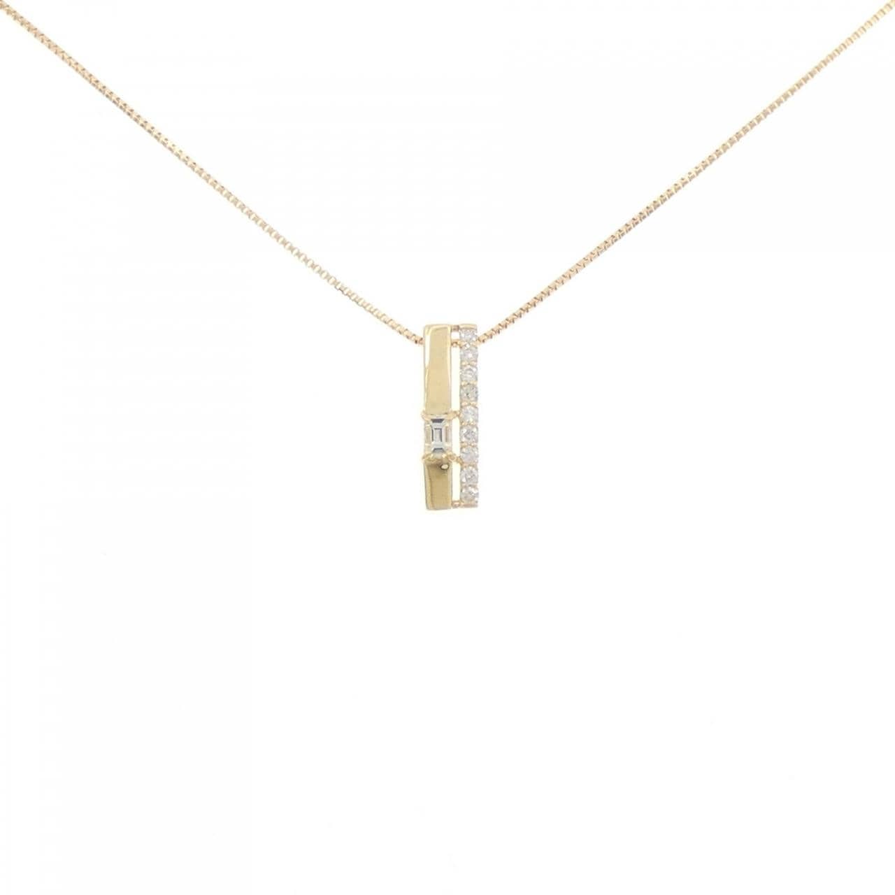 【新品】K18YG ダイヤモンド ネックレス 0.12CT