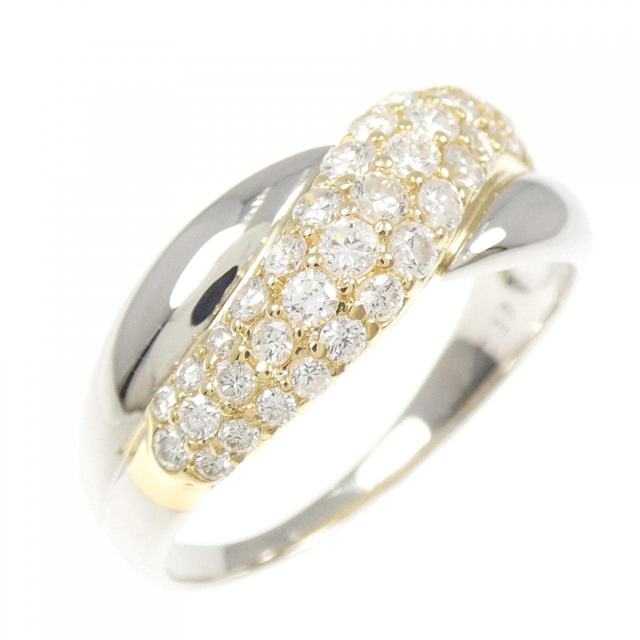 PT900/K18YG ダイヤモンド リング 0.80CT