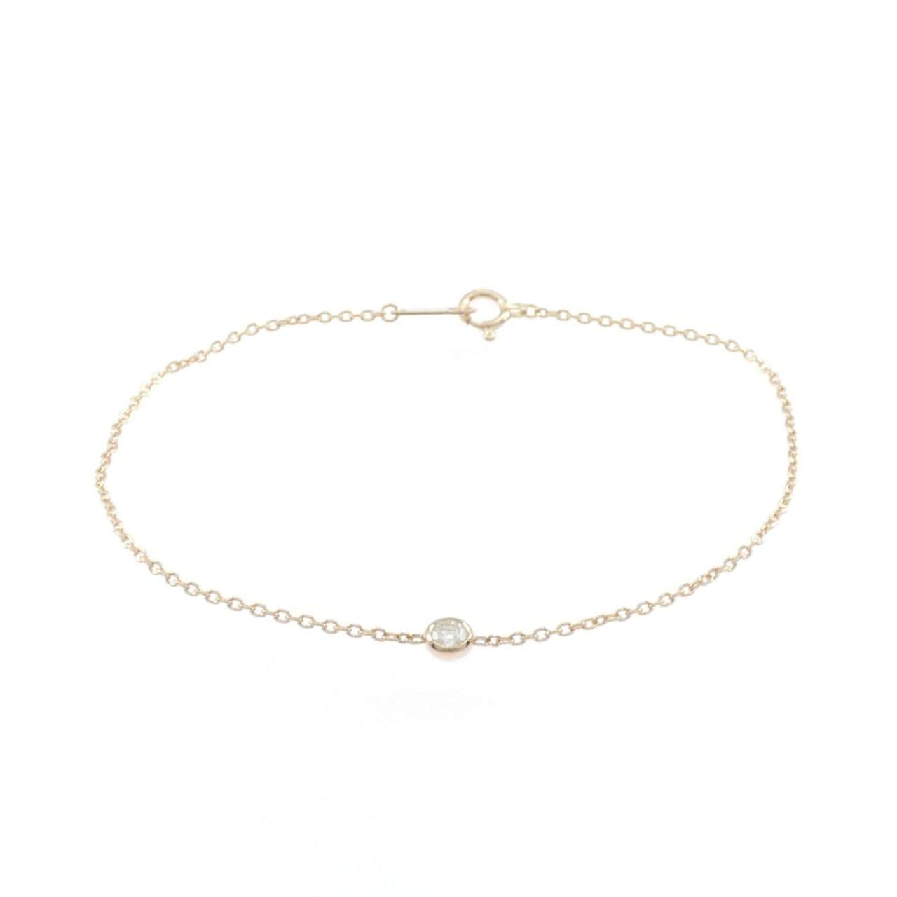 K18PG ダイヤモンド ブレスレット 0.10CT