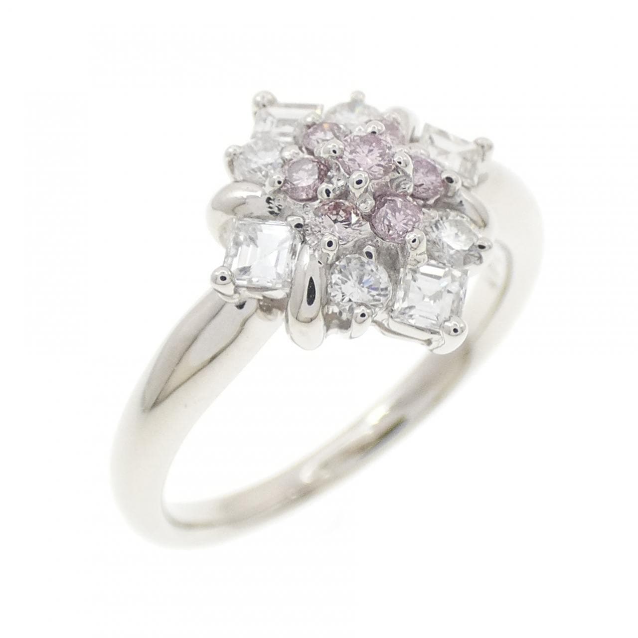 PT900 ピンクダイヤモンド リング 0.13CT
