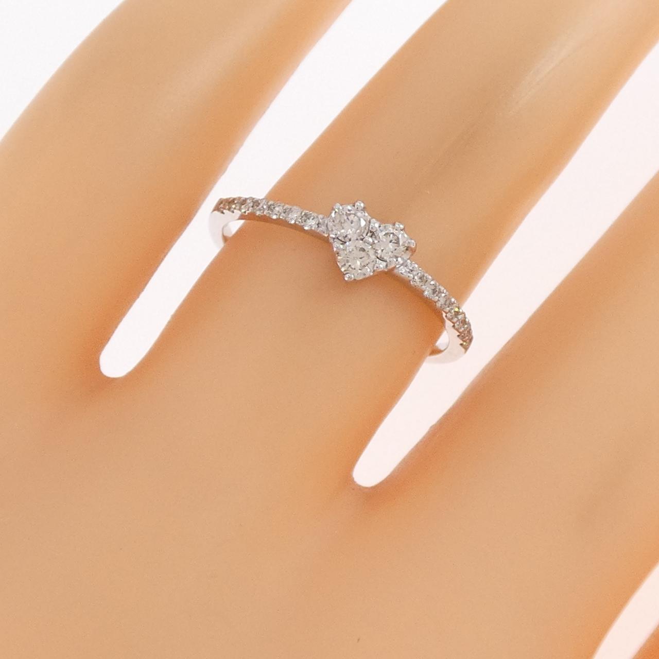 PT950 ハート ダイヤモンド リング 0.23CT