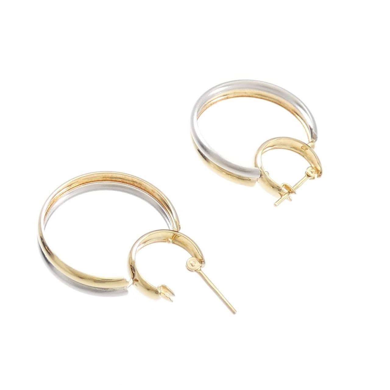 K18YG/PT900 earrings
