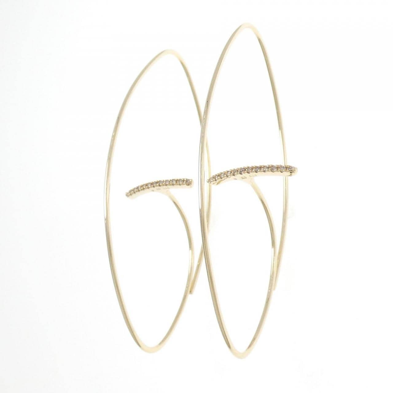 Hirotaka Summer Diamond Floating Earrings 0.12CT