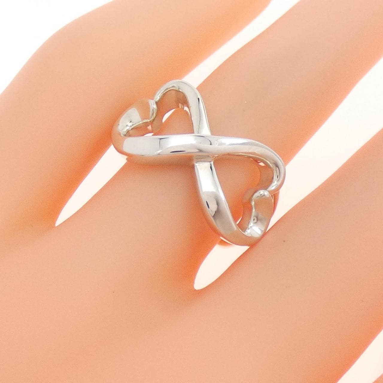 TIFFANY double loving heart ring