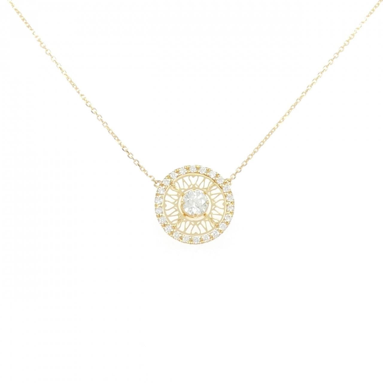 K18YG ダイヤモンド ネックレス 0.235CT