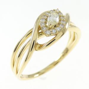 【新品】K18YG ダイヤモンド リング 0.15CT