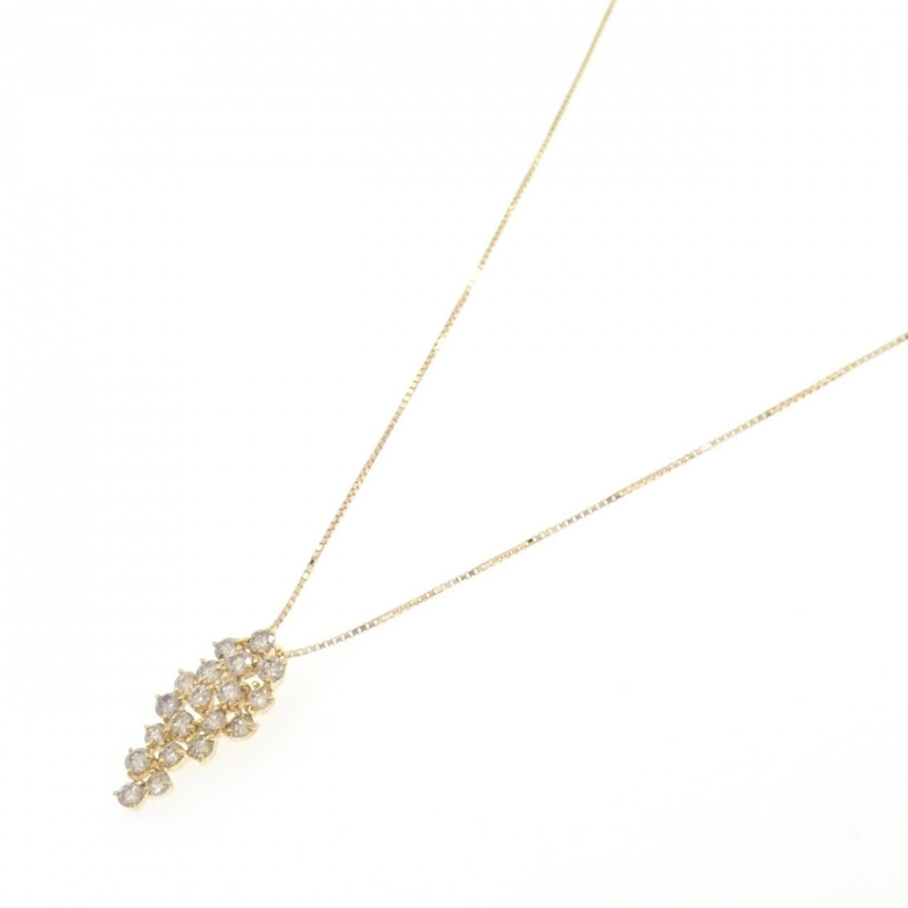 K18YG ダイヤモンド ネックレス 1.10CT