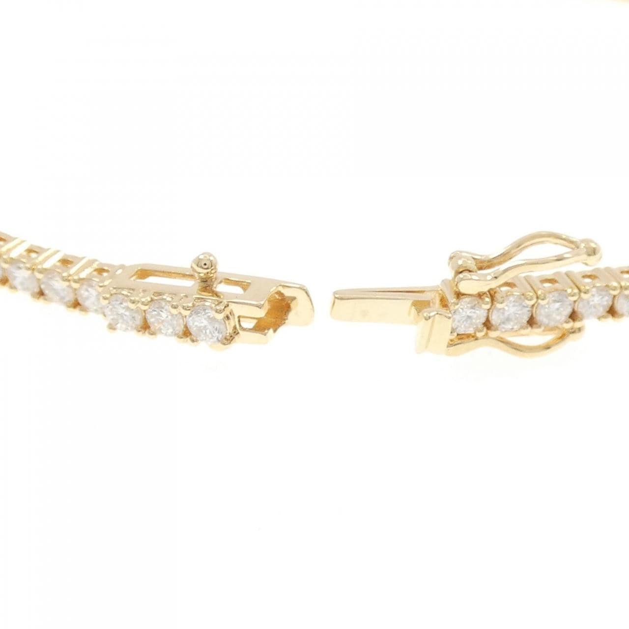 【リメイク】K18YG ダイヤモンド ブレスレット 4.27CT