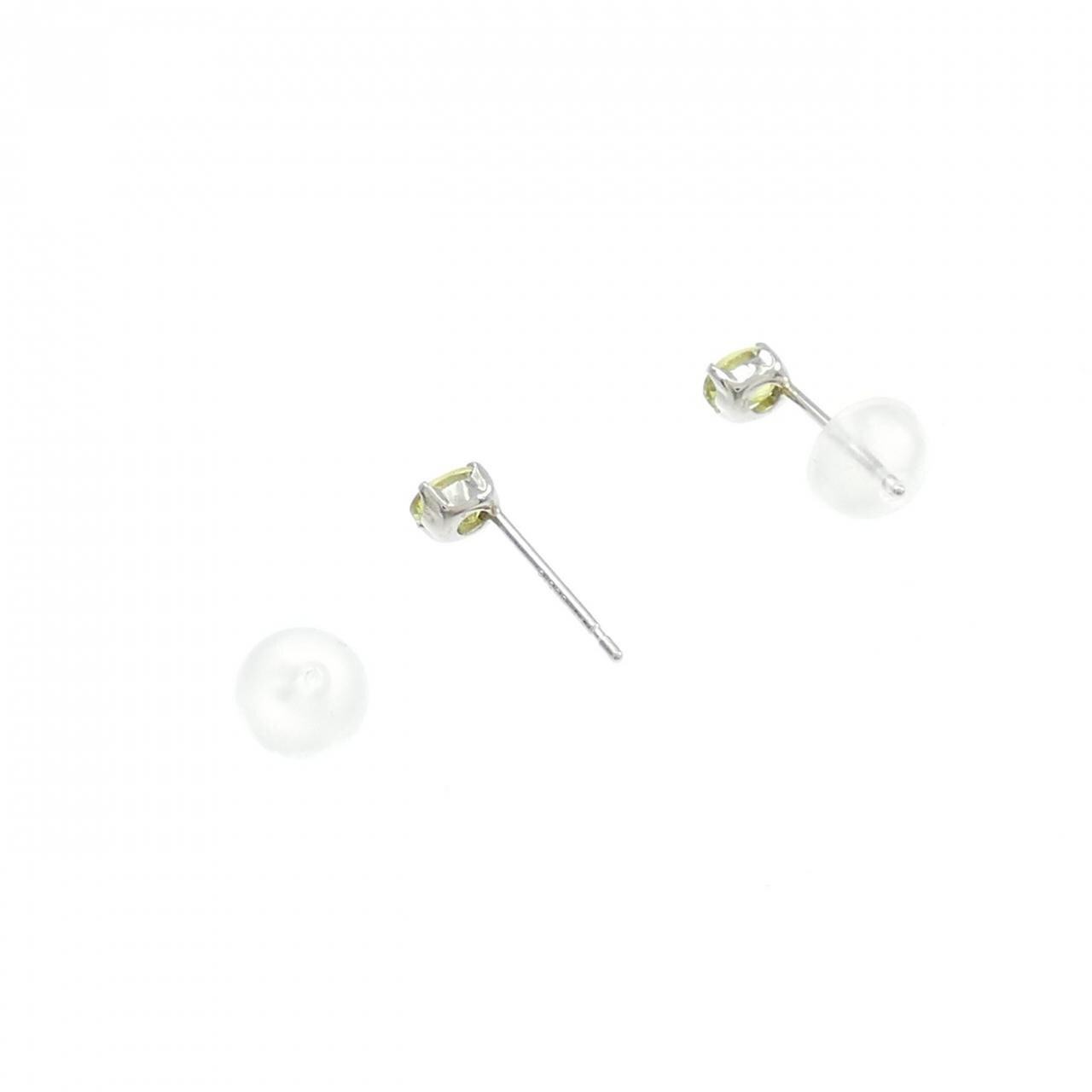 【新品】PT900 スフェーン ピアス 0.40CT