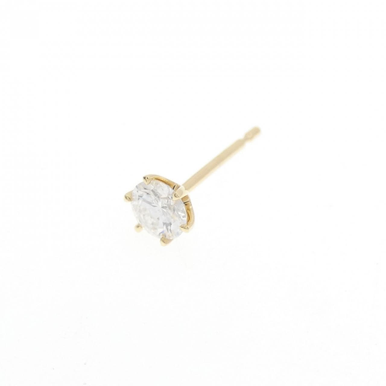 【リメイク】K18YG/ST ダイヤモンド ピアス 0.224CT D VS2 VG 片耳