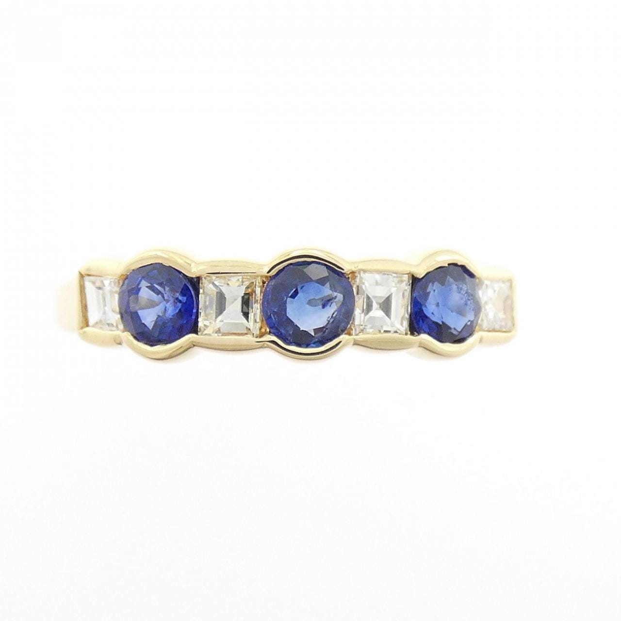 K18YG サファイヤ リング 0.49CT