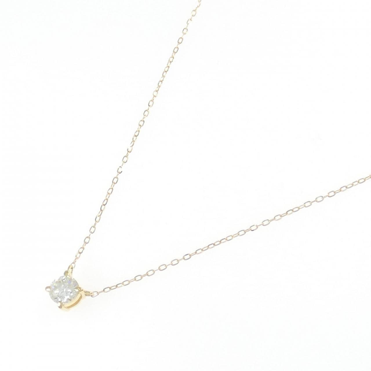 K18YG ダイヤモンド ネックレス 0.309CT H SI2 Good
