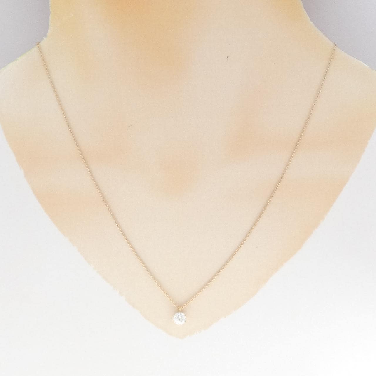K18PG ダイヤモンド ネックレス 0.521CT F SI2 EXT H＆C
