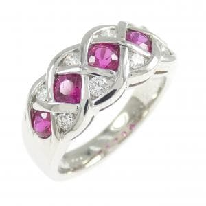 PT900 ルビー リング 0.96CT
