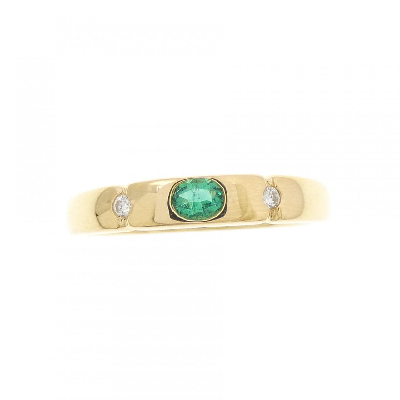 750YG エメラルド リング