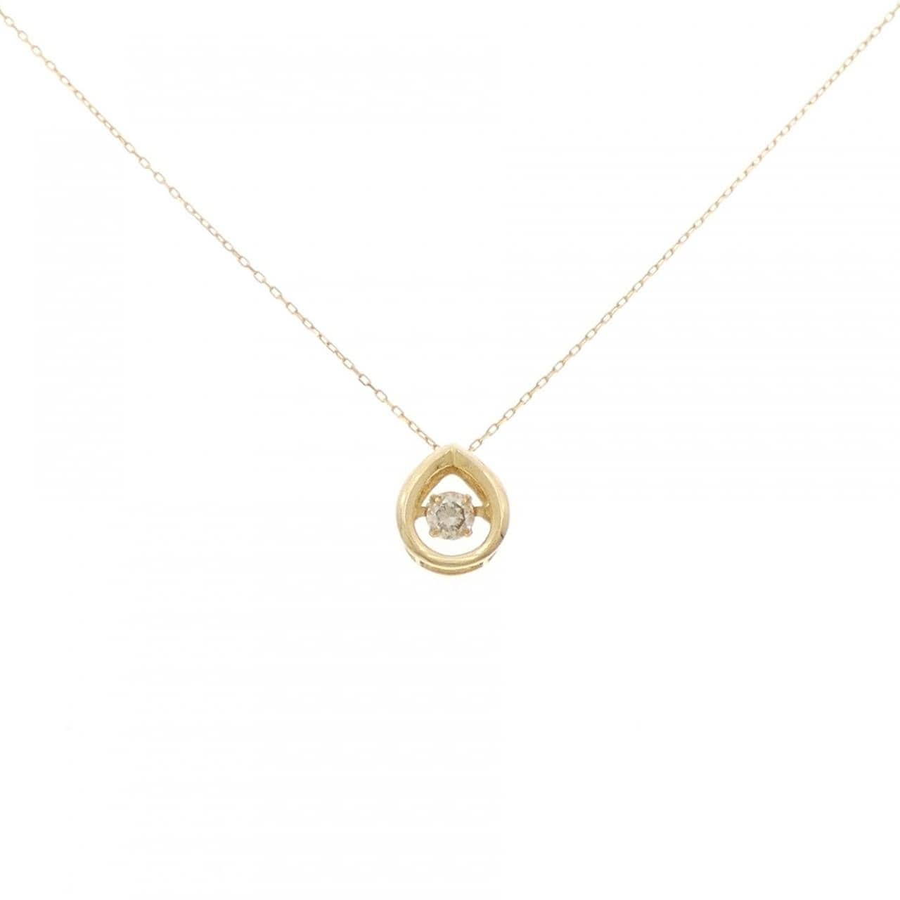 K18YG ダイヤモンド ネックレス 0.13CT