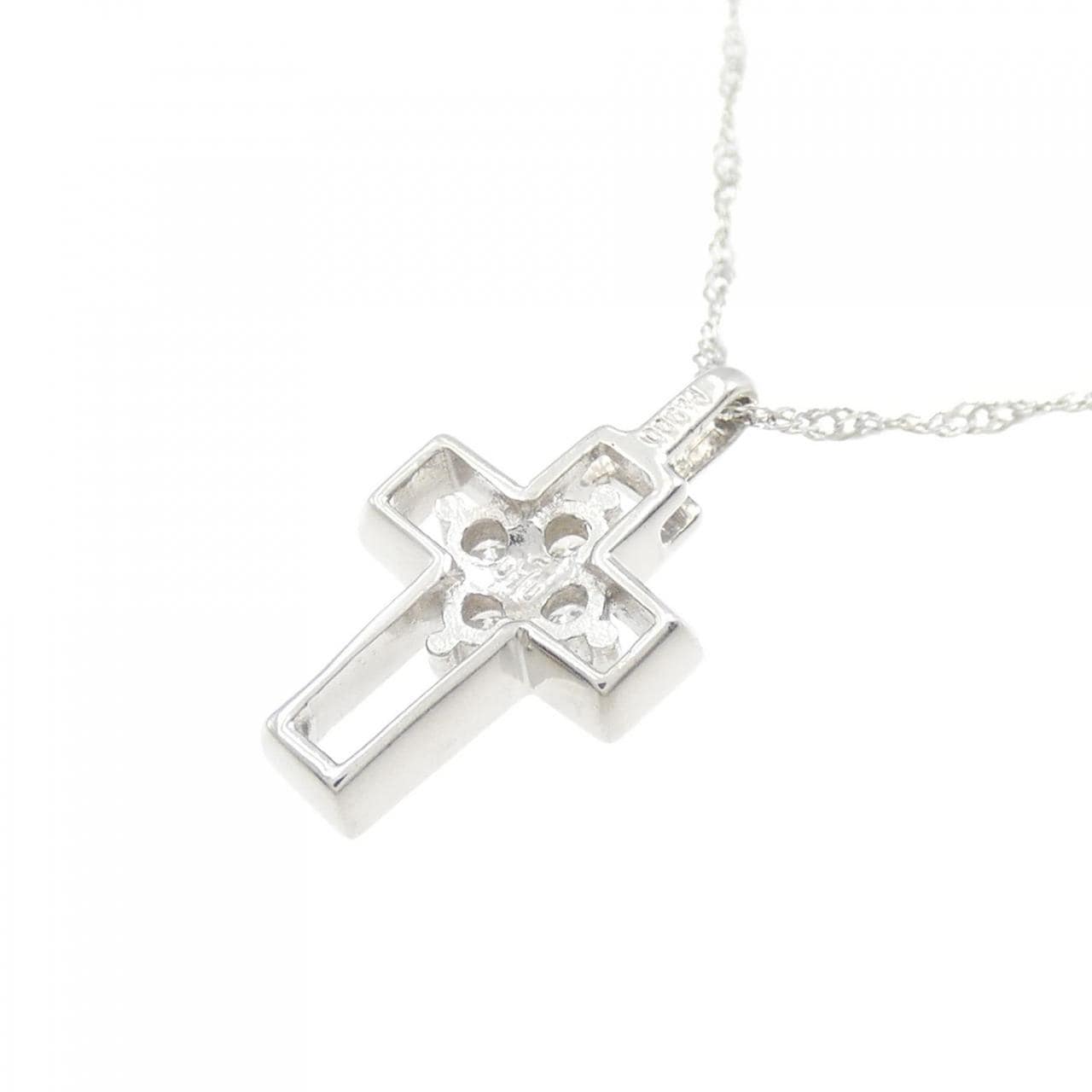 PT クロス ダイヤモンド ネックレス 0.10CT