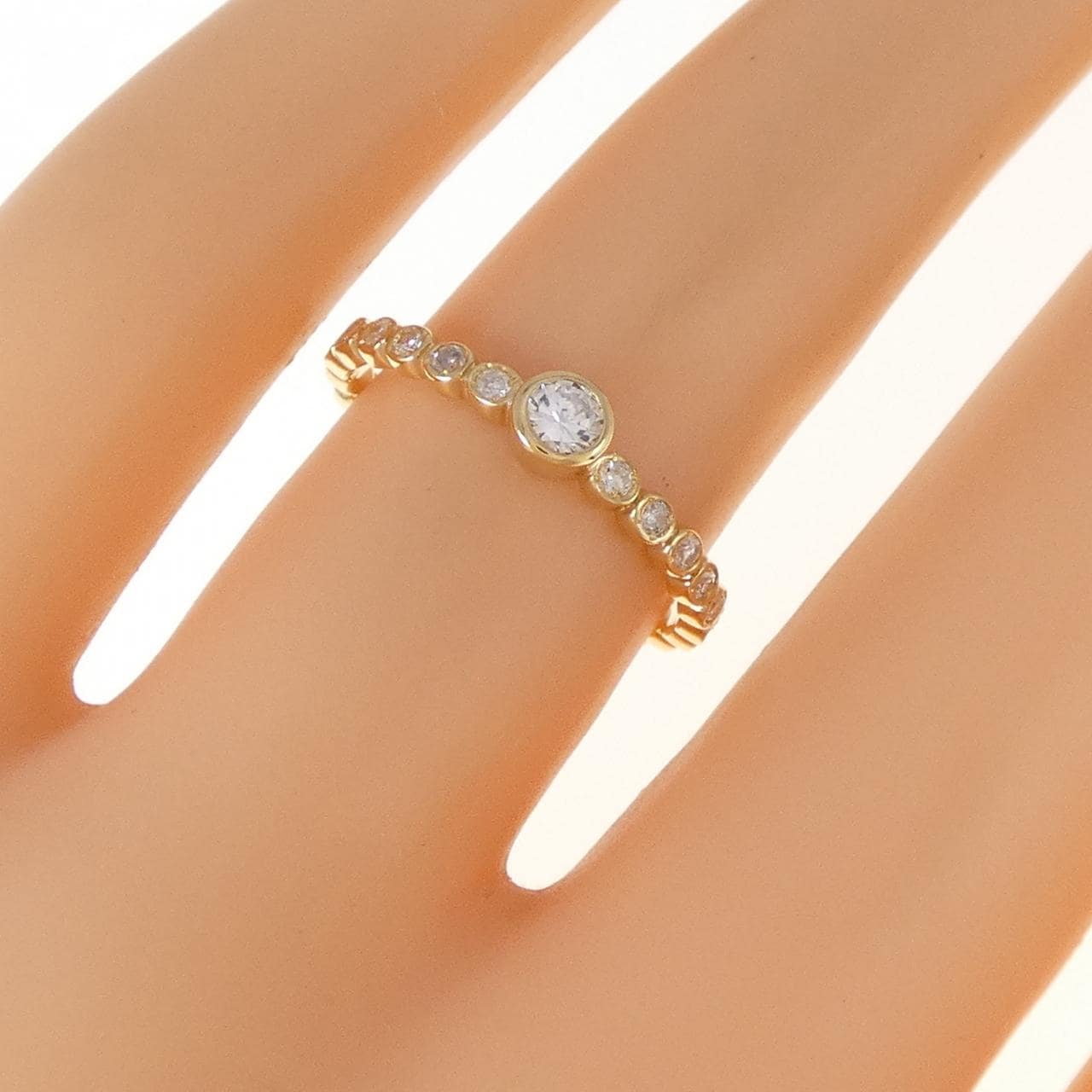 K18YG ダイヤモンド リング 0.22CT