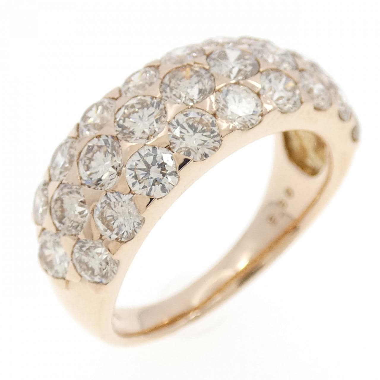 K18PG ダイヤモンド リング 2.50CT