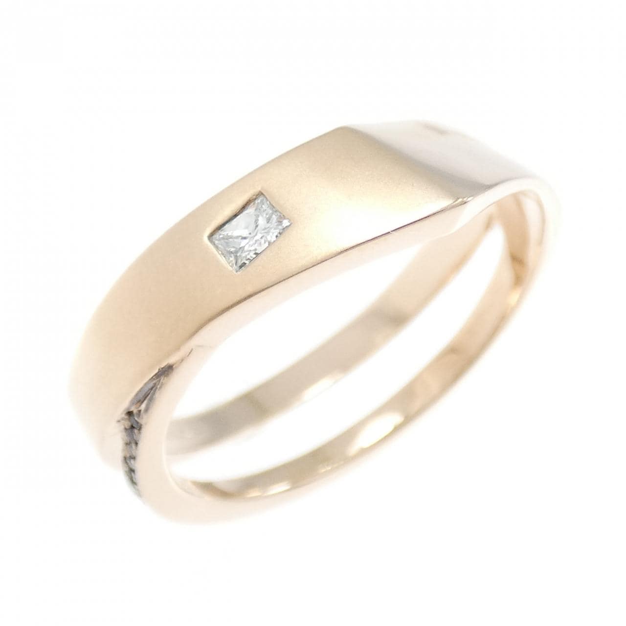 K18PG サファイヤ リング 0.13CT