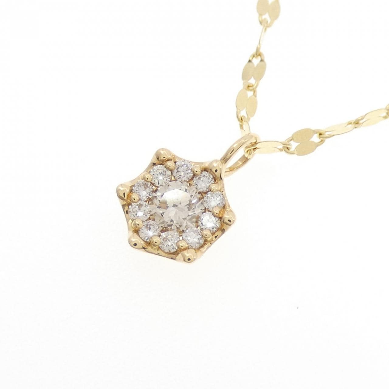 K18YG ダイヤモンド ネックレス 0.31CT