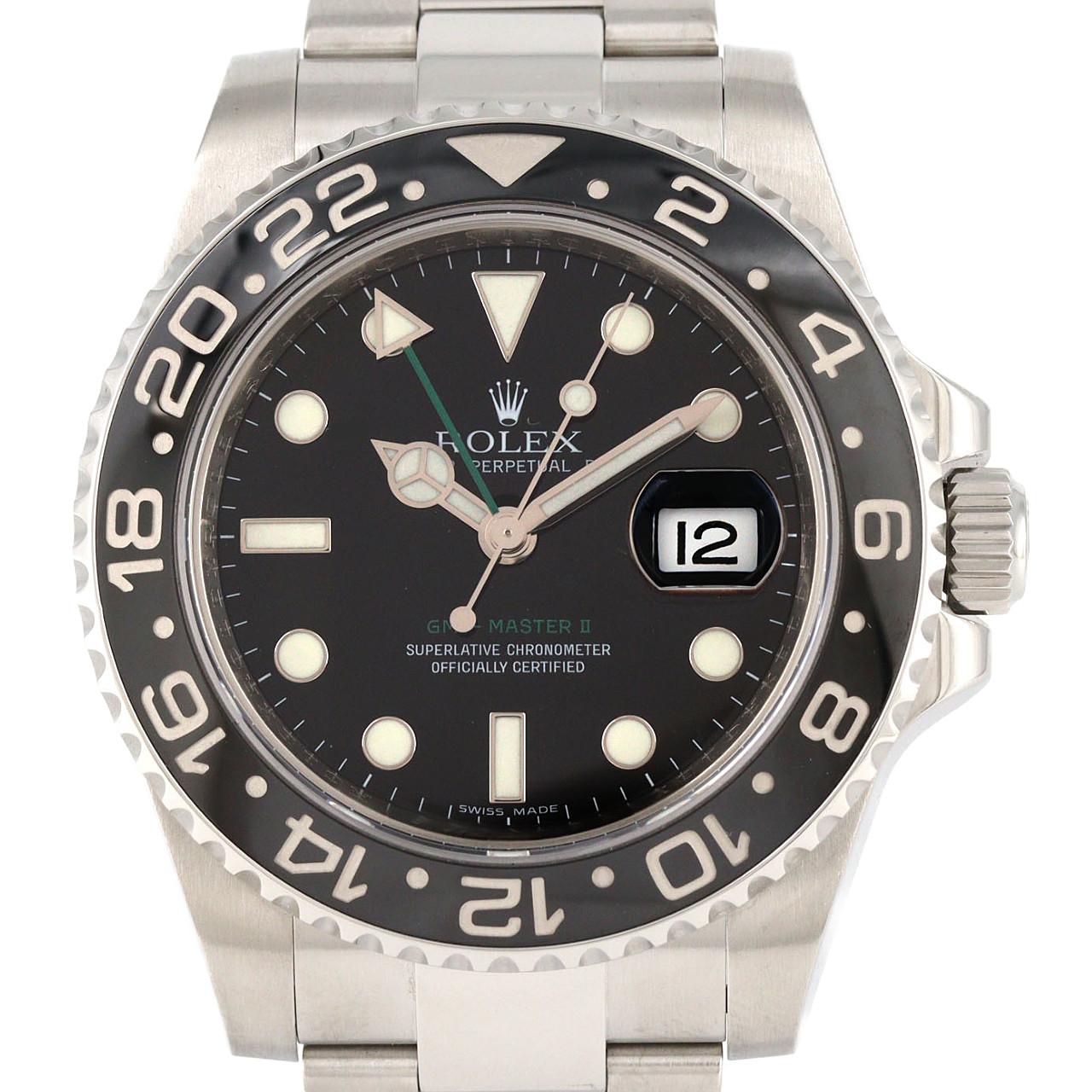 ロレックス GMTマスターⅡ 116710LN SS 自動巻 V番